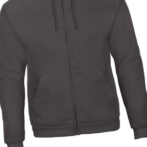 Sudadera con Capucha Gris con Cierre Completo 2025, Chaqueta Unisex de Felpa de Algodón con Cierre Completo, Nueva Impresión de Logotipo Personalizado, Sudadera Informal de Invierno - Product Image 3