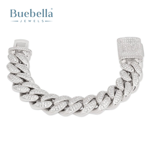 Hot Selling 18mm 18k Gold Plated 925 <b>Sterling</b> <b>Silver</b> VVS Moissanite Diamond Iced Miami Cuban Link <b>Bracelet</b> - Product Image 5