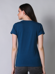 เสื้อยืดเอวลอยแฟชั่นสำหรับผู้หญิงเสื้อยืดผ้าฝ้ายระบายอากาศได้ดีพิมพ์ลาย100% ผ้าฝ้ายแบบเรียบ - Product Image 6