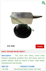 Enclume Base ronde Pince lourde en acier inoxydable Nouvelle condition Outils de fabrication de bijoux en plastique pour le polissage et l'application des balances - Product Image 2