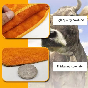 Polainas de soldadura de cuero, cubierta de zapatos, herramienta de trabajo, protección, soldador, cubierta de pies, lucha contra incendios, ropa de trabajo resistente a la abrasión - Product Image 6