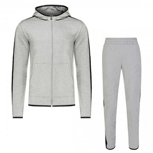 Vêtements de sport légers avec logo personnalisé pour hommes, tenues de jogging d'entraînement uni d'automne, ensembles vierges de grande taille avec bande réfléchissante pour hommes - Product Image 6