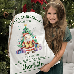 Bolsa de Regalo Personalizada con Cordón, Diseño de Santa Claus, Muñeco de Nieve o Animal, Regalo de Navidad para Niños y Familiares con Personalización de Nombre - Product Image 2