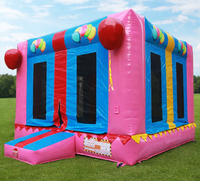 Château gonflable commercial, modèle boîte cadeau fantaisie, certifié CE, garantie 3 ans, 500