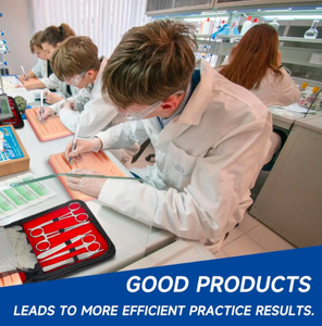 Kit de instrumentos de acero de fuente de alimentación Manual Ariston para práctica de sutura de estudiantes de enfermería veterinaria Kit de puntadas quirúrgicas - Product Image 6