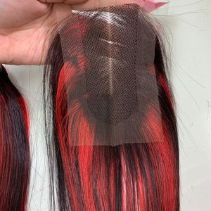 Paquetes de cabello resaltado Super doble dibujado 100% Natural sin procesar virgen cutícula alineada extensiones de cabello lacio a granel humano - Product Image 3