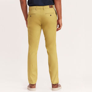 Pantalon chino pour hommes en tissu d'été avec poche pour article coupe ajustée Service OEM Pantalon chinos pour hommes couleur et taille à la mode OEM - Product Image 3