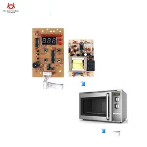 Placa de Control personalizada para microondas, placa de Control PCB con ajustes programables y funciones automáticas, circuito PCBA