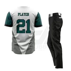 Uniforme de baseball de qualité supérieure, fabriqué par un fabricant de premier plan, 100% polyester, séchage rapide, respirant, nom d'équipe personnalisé, col en V, sports de plein air - Product Image 2