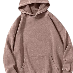 Sudadera con Capucha Lavada al Ácido Color Café, Estilo Vintage, Sudadera Holgada de Forro Polar Suave, Ropa de Calle, Ropa de Invierno para Hombre y Mujer - Product Image 6