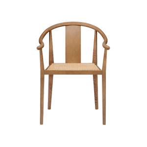 Modern Solid Teak <b>Rattan</b> Arm <b>Chair</b> with Handwoven Cane Seat Eco-Friendly <b>Dining</b> <b>Chair</b> for Apartment & Villa Use - Product Image 3