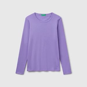 Camisetas Casuales de Manga Larga para Mujer, Cuello Redondo, Tallas Grandes, 100% Algodón, Ecológicas, de Felpa - Product Image 4