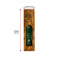 Boîte porte-bouteille de vin en bois d'olivier massif, écologique, couleur naturelle, vintage, emballage haut de gamme pour bouteilles de vin - Intercraft OBH308