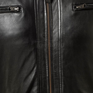 Custom Design <b>Winter</b> <b>Leather</b> <b>Jacket</b> Solid Color Men's Waterproof Windproof Breathable Streetwear - Product Image 6