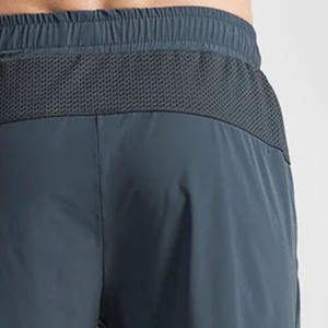 Pantalones cortos de verano de poliéster 100% de alta calidad para hombre, patrón sólido bordado, cintura media, cierre de cordón, pantalones cortos de algodón transpirable - Product Image 5