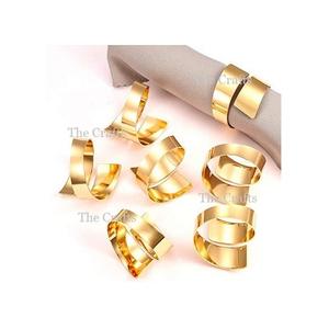 Meilleur Design Aluminium Couleur Or Rond de Serviette Taille Personnalisée Forme Ronde Rond de Serviette en Tissu à Bas Prix - Product Image 3