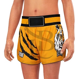 Best Style Men's Fighting Short Muay Thai Fashionable Custom Sublimated Logo Printed Boxing Martial Arts Wear New Arrival - Product Image 2