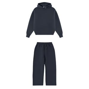 Conjunto de Ropa Deportiva Personalizada, Pantalones Deportivos y Sudadera con Capucha, Conjuntos Deportivos Extra Grandes Unisex, Sudadera con Capucha para Hombre, Pantalones Deportivos Gruesos, Conjunto Holgado - Product Image 3