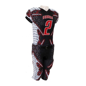 Conjunto de Uniforme de Fútbol Americano Personalizado por Sublimación, Manga Corta, Estampado, 100% Poliéster, Más Vendido - Product Image 3