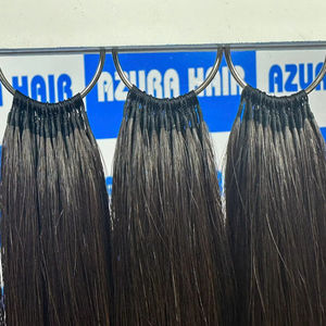 Extensions de cheveux vierges de luxe Remy, cheveux humains vietnamiens lisses avec des styles de vagues profondes, double trame à la machine pour femmes - Product Image 1