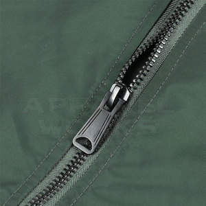 Men's High Quality Winter Bomber <b>Jacket</b> Solid Color Eco-Friendly Waterproof Quick Dry Windproof Breathable <b>Canvas</b> Stand Collar - Product Image 5