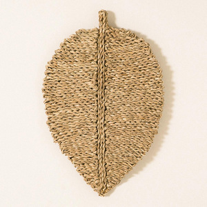 Sea grass <b>art</b> for <b>walls</b> room woven seagrass <b>wall</b> hanging wholesale natural straw interior decor - Product Image 2