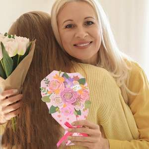 การ์ดอวยพรช่อดอกไม้ขอบคุณการ์ด<span class=keywords><strong>อวยพร</strong></span>พร้อมซองการ์ดดอกไม้สำหรับการฉลอง<span class=keywords><strong>วัน</strong></span><span class=keywords><strong>เกิด</strong></span><span class=keywords><strong>วัน</strong></span>แม่ - Product Image 4