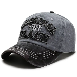 Gorra de Béisbol de Mezclilla Lavada con Letras Deportivas, Versión Coreana, Unisex, Casual, para Pesca, Fiestas, de Alta Calidad - Product Image 2