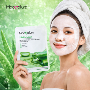 Lot de 12 pièces - Mocoallure Masque facial à l'aloe vera 20ml - Hydratation profonde et rajeunissement - Apaise et adoucit - Product Image 2