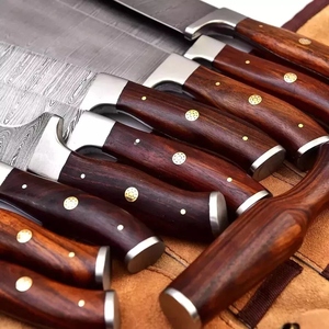ชุดมีดเชฟมืออาชีพทำมือ5ชิ้นทำด้วยมือทำจากเหล็กคาร์บอน - Product Image 5