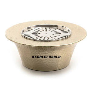 Fournisseur de métal Dallah Heater Excellente qualité Handmade Designer Dua Heater Round Shape Kitchen Ware Teapot Heater - Product Image 4