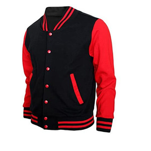 Veste Letterman surdimensionnée personnalisable pour hommes avec col montant High Street Style Automne Colorblock Motif OEM Design vierge - Product Image 2