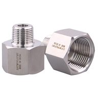 Adaptador de Tubería Forjado de Precisión, 316SS, Latón, Rosca NPT BSPT ISO, Intercambiable con Swagelok Parker Fitok, Anti-desgaste, Alta Presión