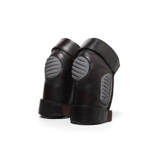 Nouveauté : Genouillères d'équitation en cuir véritable 100% pour le polo, design et logo personnalisés, genouillères de sécurité pour l'équitation, vente en gros - Product Image 3