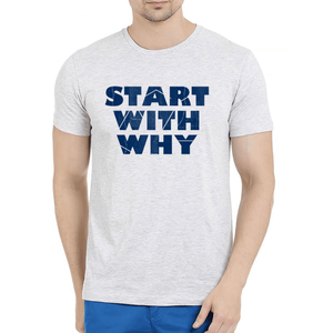 Camiseta de Algodón 100% con Diseño 'Comienza por el Por Qué' y Patrón - Product Image 1