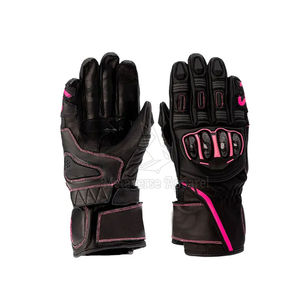 Guantes de Motocicleta de Cuero Transpirable con Diseño Deportivo Premium, Función de Pantalla Táctil, Agarre Mejorado para Deportes al Aire Libre - Product Image 1