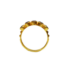 Usage quotidien en argent sterling 925 fournisseur de bijoux en gros améthyste pierre de lune simple à la mode bague unique - Product Image 4