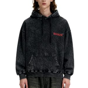 Sudaderas con Capucha Deportivas Extra Grandes de Alta Calidad para Hombre, Sudaderas con Capucha de Color Sólido de Moda al por Mayor, Sudaderas con Capucha con Logotipo Personalizado Estampado en Serigrafía para Hombre - Product Image 1
