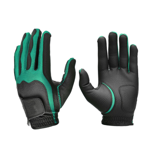 Guantes de golf de piel de oveja personalizados al por mayor, ropa deportiva, guantes de golf duraderos transpirables, mano izquierda y derecha para adultos, talla grande - Product Image 1