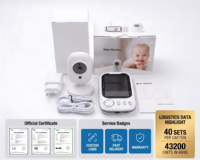 Moniteur bébé HD ABM600 3,5 pouces, caméra 720P, 2,4 GHz FHSS, sans WiFi, sécurité locale, enregistrement sur carte TF, vision nocturne VOX