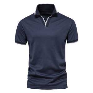 Chemise polo de golf personnalisée en usine OEM Tissu polyester extensible de haute qualité Conception respirante à séchage rapide pour vêtements de sport en plein air - Product Image 5