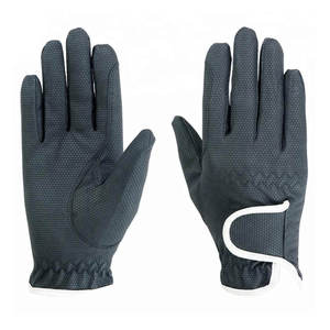 Guantes de equitación de piel sintética para mujer, color sólido, con agarre, ajuste regular para montar a caballo - Product Image 6