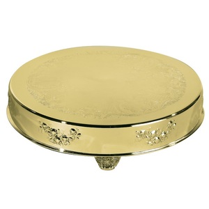 Attractive Fruit Cake Serving Metal Cake Stand Dinner <b>Table</b> Top Decoration Sustainable <b>Birthday</b> Cake Pastry Serving Platter - Product Image 2