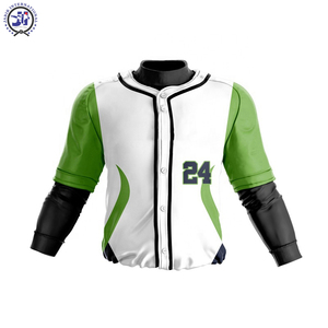Meilleure conception de haute qualité logo personnalisé impression poids léger 2024 sports d'équipe porter uniforme de baseball en plusieurs couleurs - Product Image 3