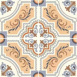 กระเบื้องเซรามิกลายดอกไม้ใหม่ขนาด30x30ซม. บริการออกแบบพื้นห้องครัวห้องอาบน้ำสไตล์โมร็อกโก - Product Image 6