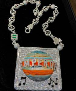 Collar de Cadena con Eslabones de Flores de Rosa en 3D, Estilo Hip-Hop Rock, Plata de Ley 925 Personalizada, con Colgante, Joyería de Moda para Regalo - Product Image 6