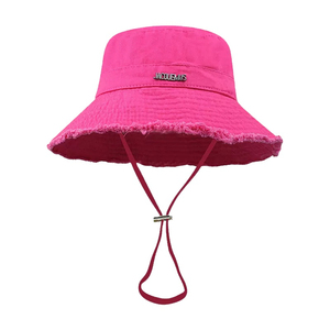 Marque de créateur de luxe Bucket Hat 3D Broderie Denim Chapeau pour l'extérieur et les voyages Vente en gros Bob Hat - Product Image 1