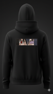 Sweat à capuche surdimensionné en laine peignée 240g, en spandex/polyester de qualité supérieure, pour l'automne, streetwear, broderie 3D personnalisée, motif anime, poids lourd - Product Image 2