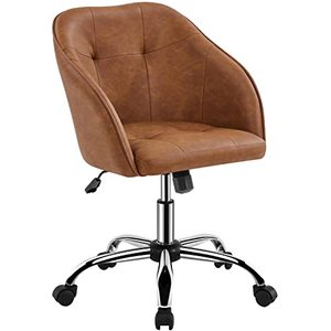 Ergonomic Faux Leather Office <b>Desk</b> Chair with Adjustable Height, Reclining Backrest, 360° Swivel Wheels, <b>Padded</b> Seat for office - Product Image 1