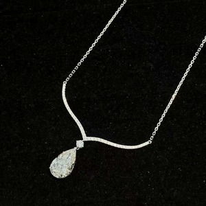 Collar de Diamantes de Moissanita de Lujo con Cadena Estilo Hip Hop para Mujer, para Fiestas o Uso Diario, Disponible para Venta al por Mayor - Product Image 3